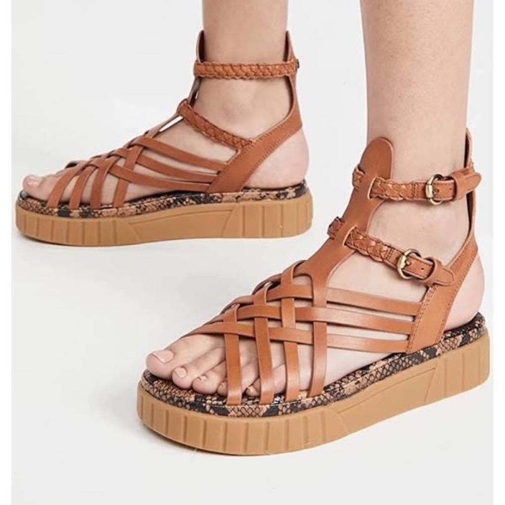 Sam Edelman Geana Saddle Platform Sandals 7.5